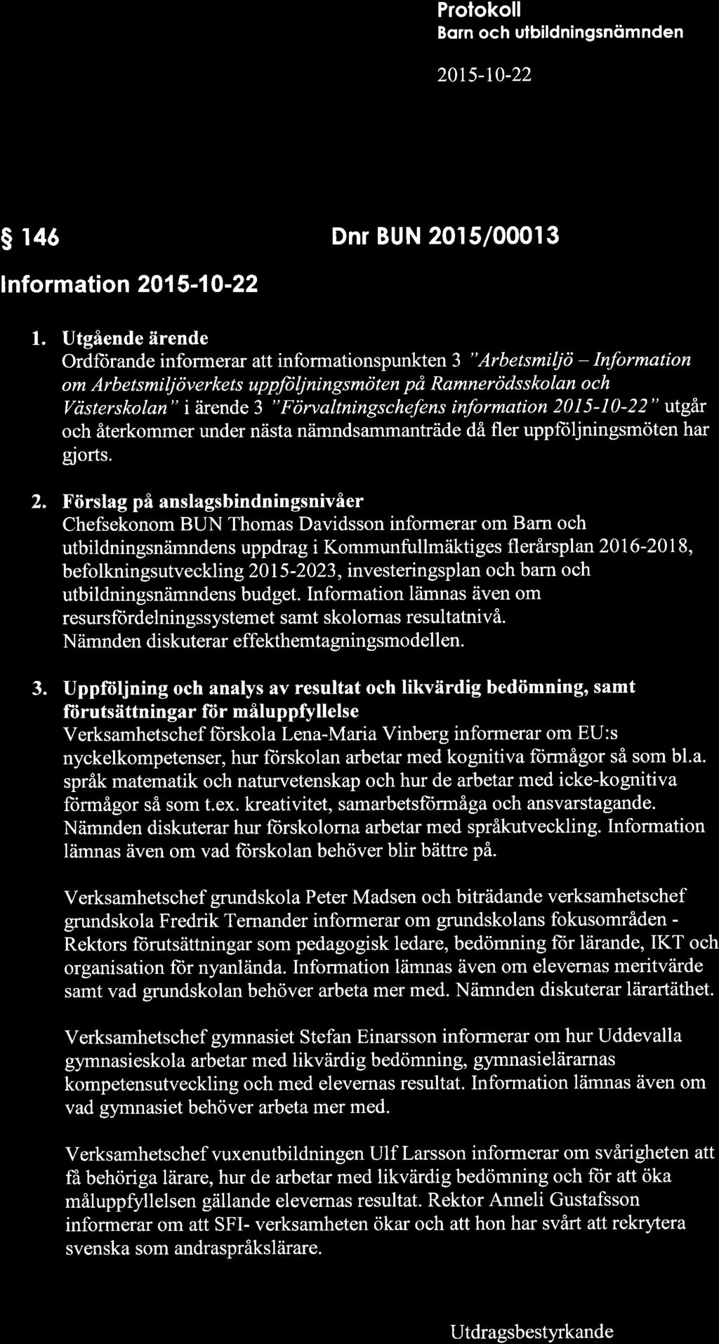 O A Protokoll Born Och Utbildningsnomnden Paragrafer T Ledomoter Ovrigo Pdf Free Download