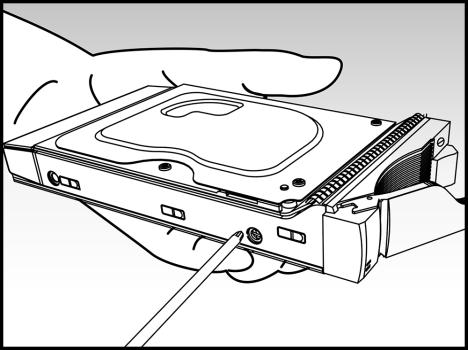 2,5-tums hårddiskar och SSD-hårddiskar: Placera