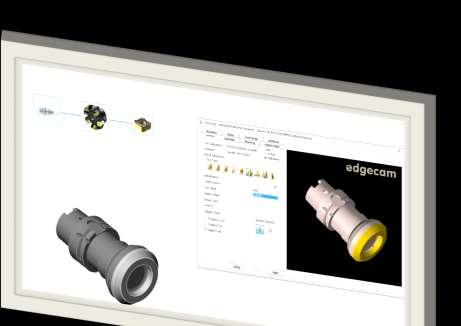 Associativ bearbetning av solider - det innebär att en ändring av modellen i CAD-systemet slår igenom i den gjorda beredningen i Edgecam Part Modeler - Parasolidbaserad