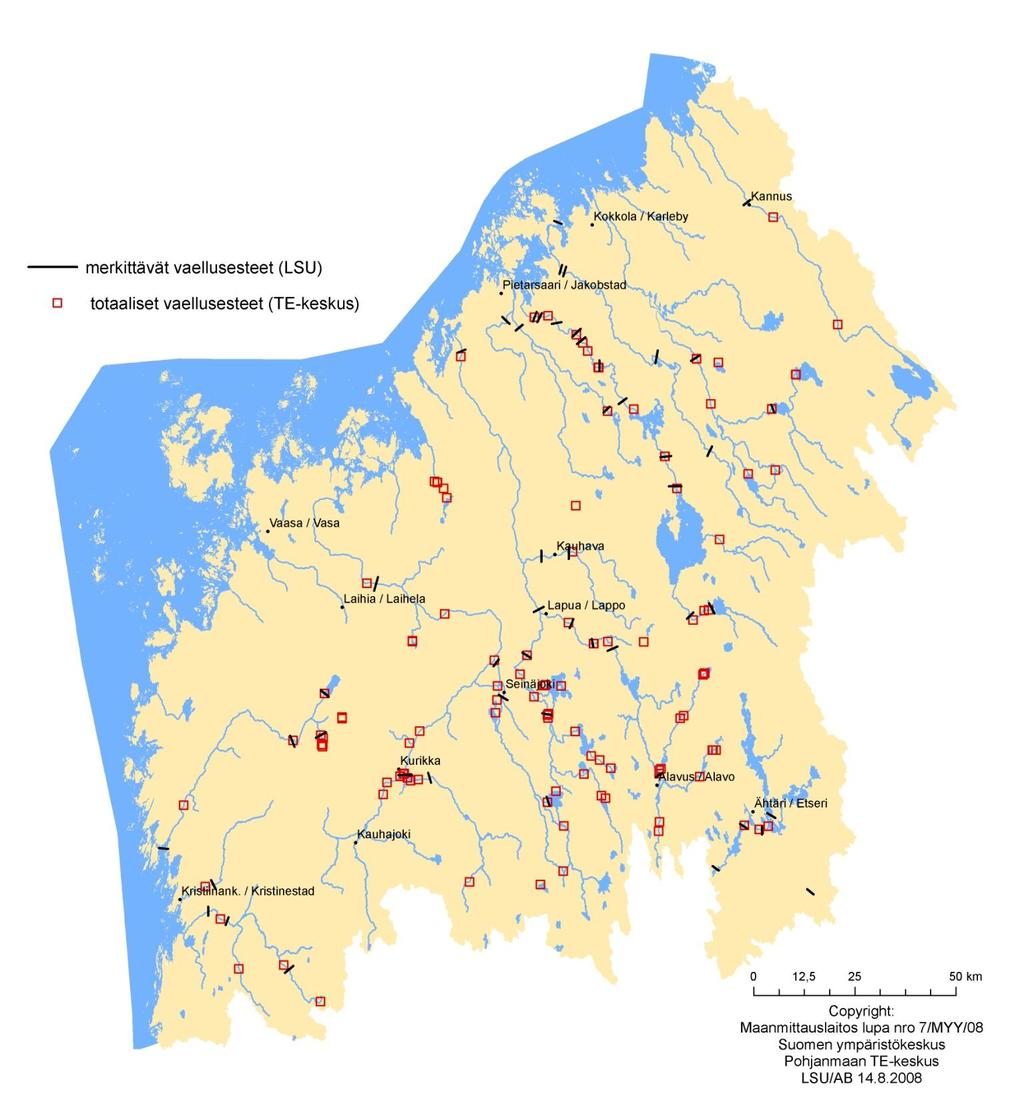 Betydande vandringshinder