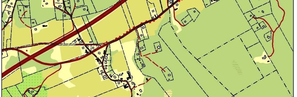 I början av Skallsjövägen, sydöst om befintlig väg och ovanför en vägslänt, påträffades en nyupptäckt fornlämning bestående av boplatslämningar, se Figur 18.