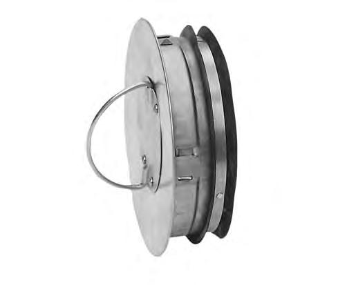 Renslucka KC Ø00 0 Ø00 0 0 0 Är endast avsedd att onteras i detalj so inte är försedd ed Safe-tätning. Luckan hålles på plats ed hjälp av fjädrande clips so spänner ot insidan av detaljen.