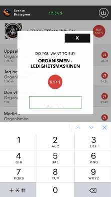 Med hjälp av Invision går det ta del av gränssnittet i en telefon där all vital funktionalitet är interaktiv. På detta sätt går det att testa visionen i ett så verkligt system som möjligt.