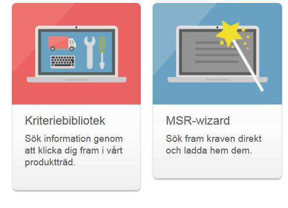 Miljökrav och sociala krav Färdiga att användas i