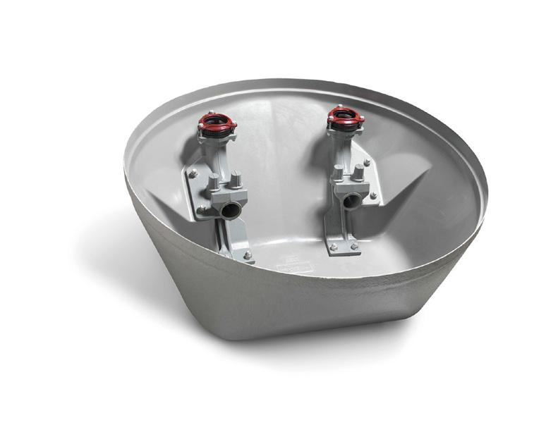 Modulstationer för större behov Unik självrensande Flygt TOP-sump Med Flygt TOP slipper du det obehagliga och ibland farliga arbetet med att rensa botten.