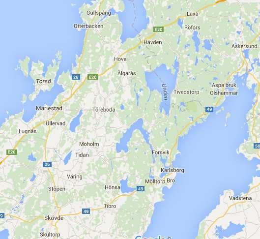 6 Väg 26 korsningsåtgärd Otterbäcken och väg 3061 Undenäs länsgränsen Befintlig fyrvägskorsning mellan väg 26 och de anslutande vägarna 200 och 3005 vid Otterbäcken nära Gullspång i Västergötland har