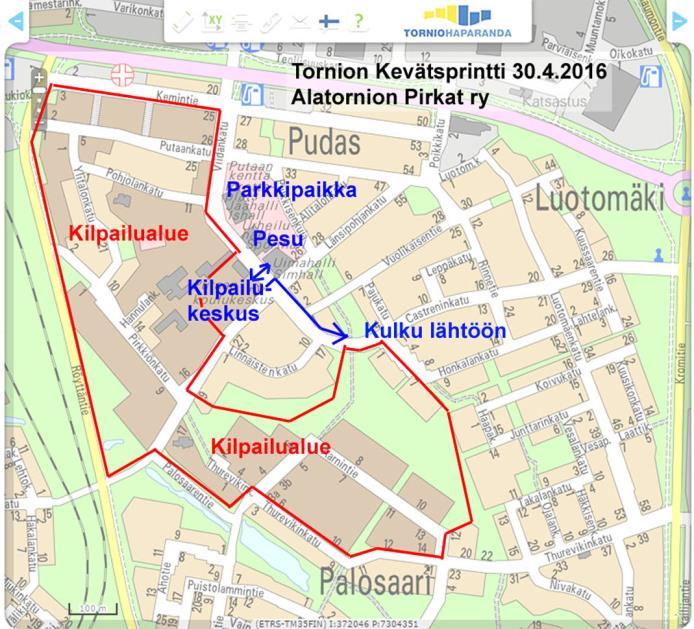Lista över förbjudna objekt på en sprintkarta: 6.