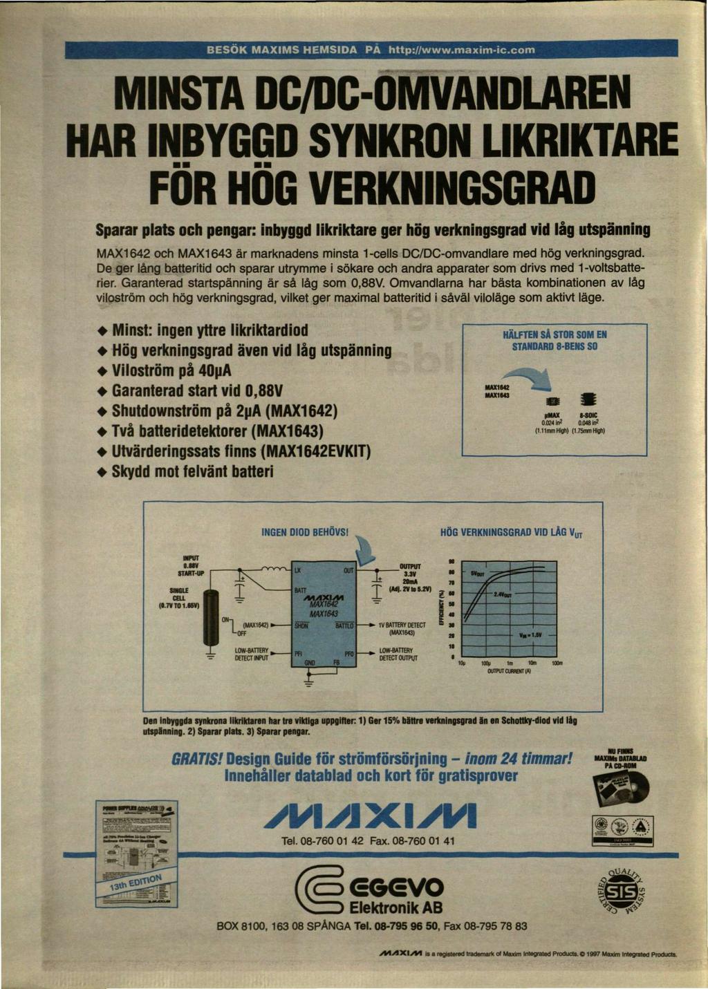 BESÖK MAXIMS HEMSIDA PA http://www.maxim-ic.