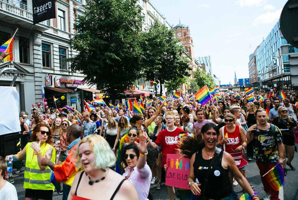 EN BLOMMANDE PRIDERÖRELSE Under de två senaste åren har Priderörelsen i Sverige fått en extra injektion och resultatet är en blomstrande rörelse från norr till söder. PRIDEKARTAN.