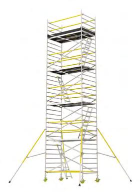 KOMPLETTA STÄLLNINGAR Ställningar från Wibe Ladders är enkla att beställa.