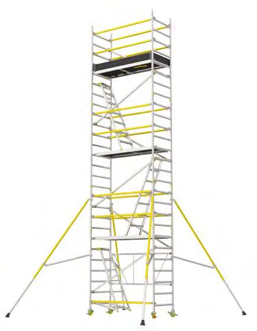 KOMPLETTA STÄLLNINGAR Ställningar från Wibe Ladders är enkla att beställa.
