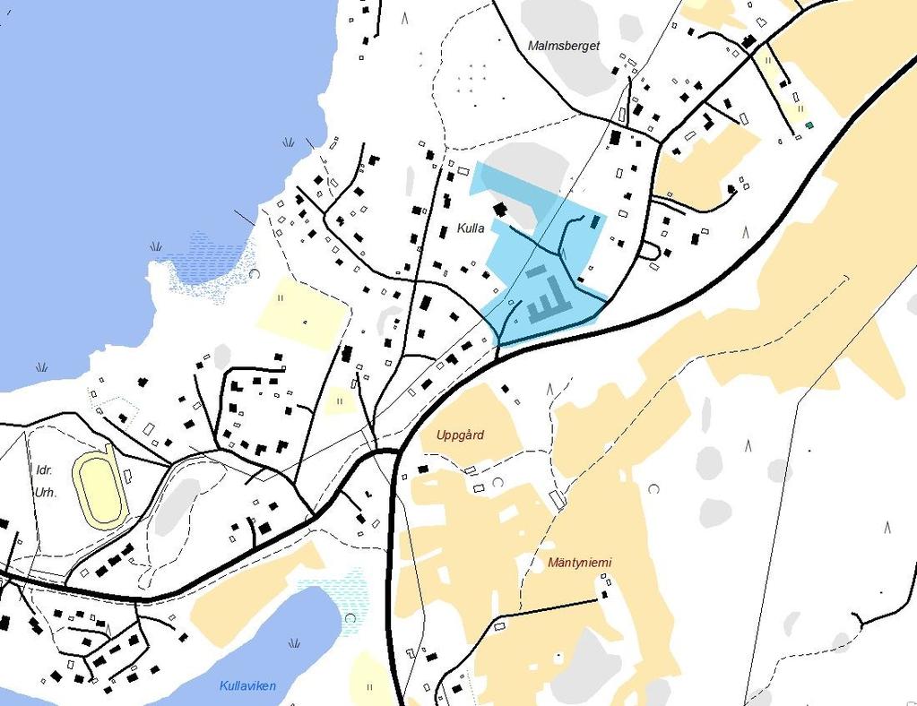 Dragsfjärds Kyrkoby detaljplanändring, kvarter 309 Stranddetaljplaner 8.