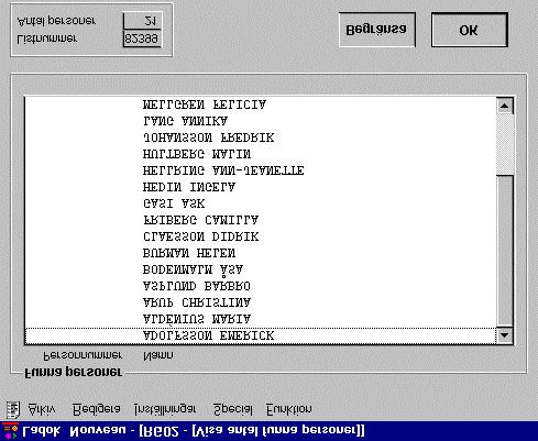 3 Vill man inte begränsa väljer man OK och skapar härmed en lista med listnummer. Nu kan man skriva ut registreringsunderlag om man så önskar.