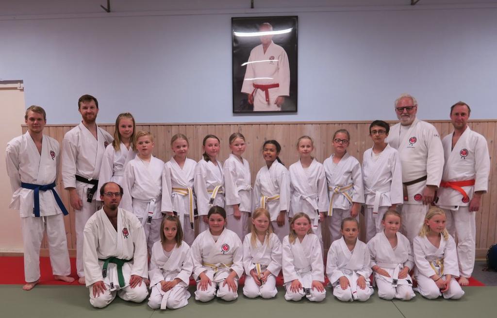 Barnläger med graderingar Den 13 och 14 maj anordnade Kyo Jiujitsu vårterminens barnläger på Sörredsgården.