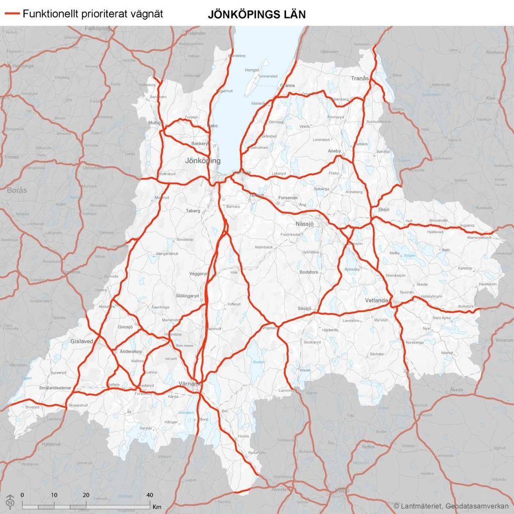 3. Kompletterande regionalt viktiga vägar Trafikverket anser att åtgärder för att värna och utveckla tillgängligheten inom statligt vägnät bör inriktas mot det funktionellt prioriterade vägnätet.