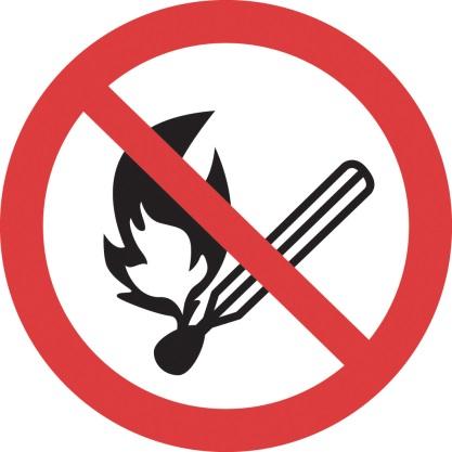 Bilaga 9 Förbuds- och varningsskyltar Förbud mot rökning och öppen eld