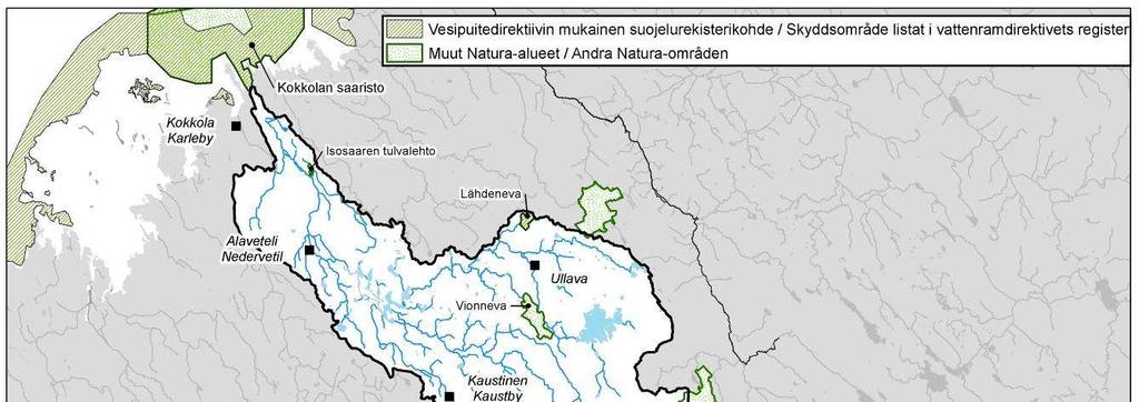 avrinningsområdets källflöden finns dessutom delvis Naturaområdet Salamajärvi, som även hör till detta register.
