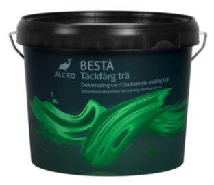 BESTÅ TÄCKFÄRG TRÄ Alcro Bestå Täckfärg är en innovativ akrylatfärg för träfasader som är speciellt utvecklad för att din fasad ska se nymålad ut längre.