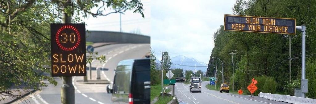 Empiri hastighetsmätning. Trafiksignalen slår om till rött om ett fordon närmar sig med för hög hastighet, men om fordonet istället håller den tillåtna hastigheten så får föraren grönt ljus.