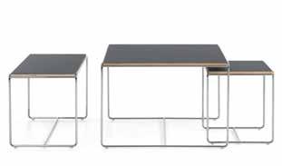 ajal esign unilla llard 2015 bord Stativ av Ø 12 mm pulverlackerad sk / Linoleum Marmor kg m³ eller förkromad massiv ståltråd. H lidfötter.