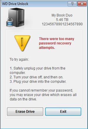 b. Markera kryssrutan I understand (Jag förstår) för att ange att du godkänner risken och aktivera knappen Erase Drive (Radera disk) eller Drive Erase