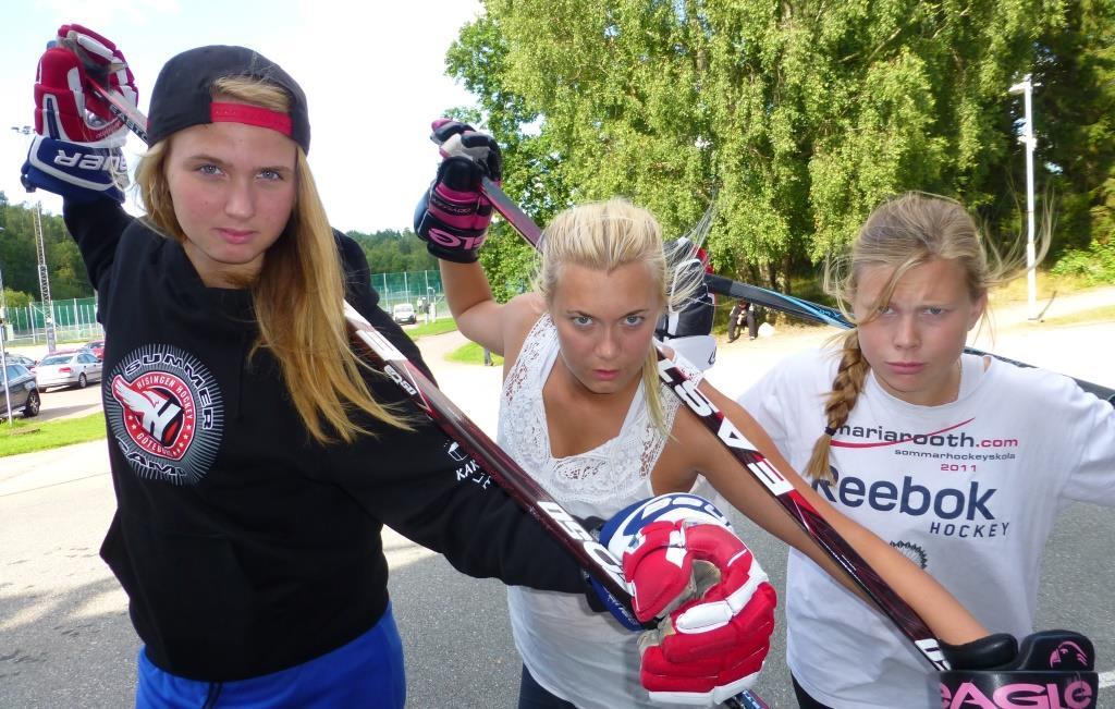 Allvarsamma damspelare Verksamhetsberättelse Hisingen Hockeys Tjej/Damlag Damlaget har återigen ökat andelen aktiva spelare.