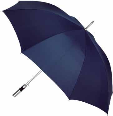 tips plastic top safety automatic 730 g 105 cm 16710 // navy Metallic Golfparaply / guest umbrella Pongee 69 cm glasfiberspröt 14 mm aluminiumskaft Rakt