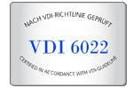 Certifikat VEX100/VEX100CF/VEX200/VEX300 EXHAUSTO lägger stor vikt på att kunna lämna rätt information.
