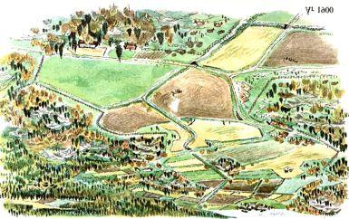 The same landscape after the