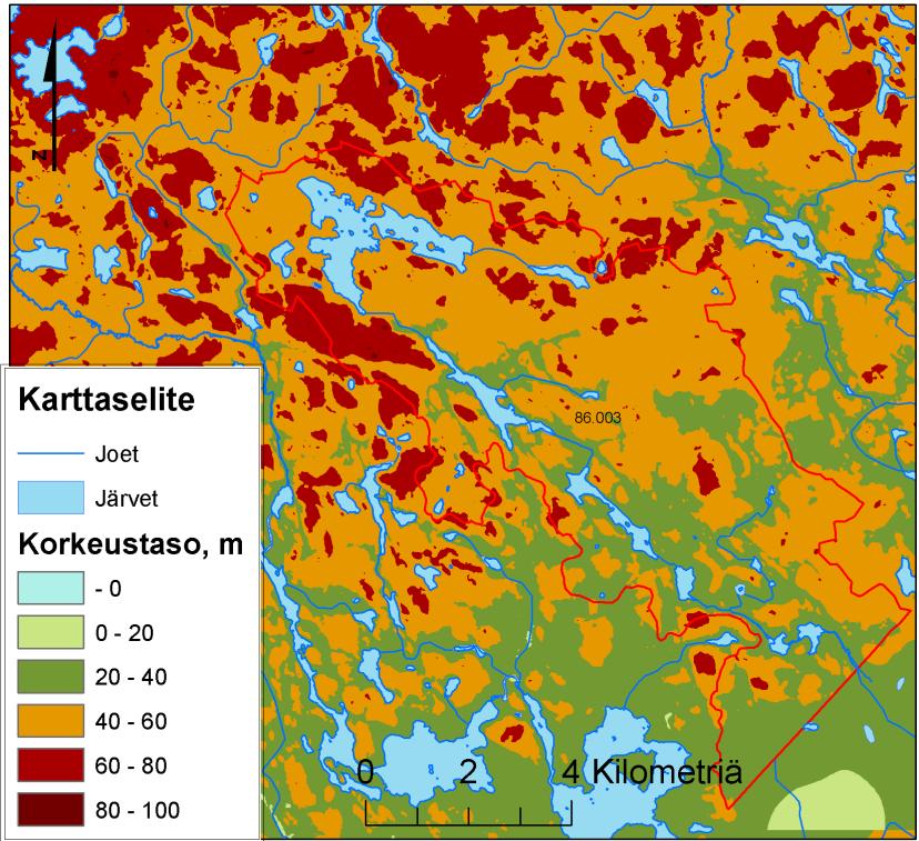 003) Avrinningsområdet vid Kaltonjoki ligger i Lappeenranta och fortsätter på den ryska sidan (bilderna 9a och 9b).