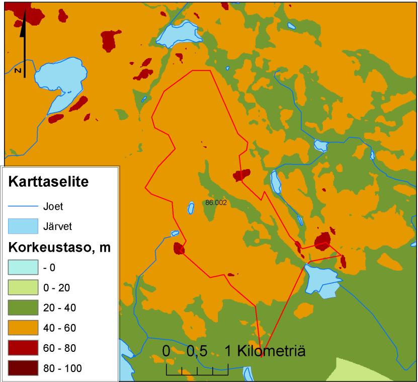 002) Avrinningsområdet vid Nisajoki ligger i Lappeenranta och fortsätter på den ryska sidan (bilderna 10a och 10b).