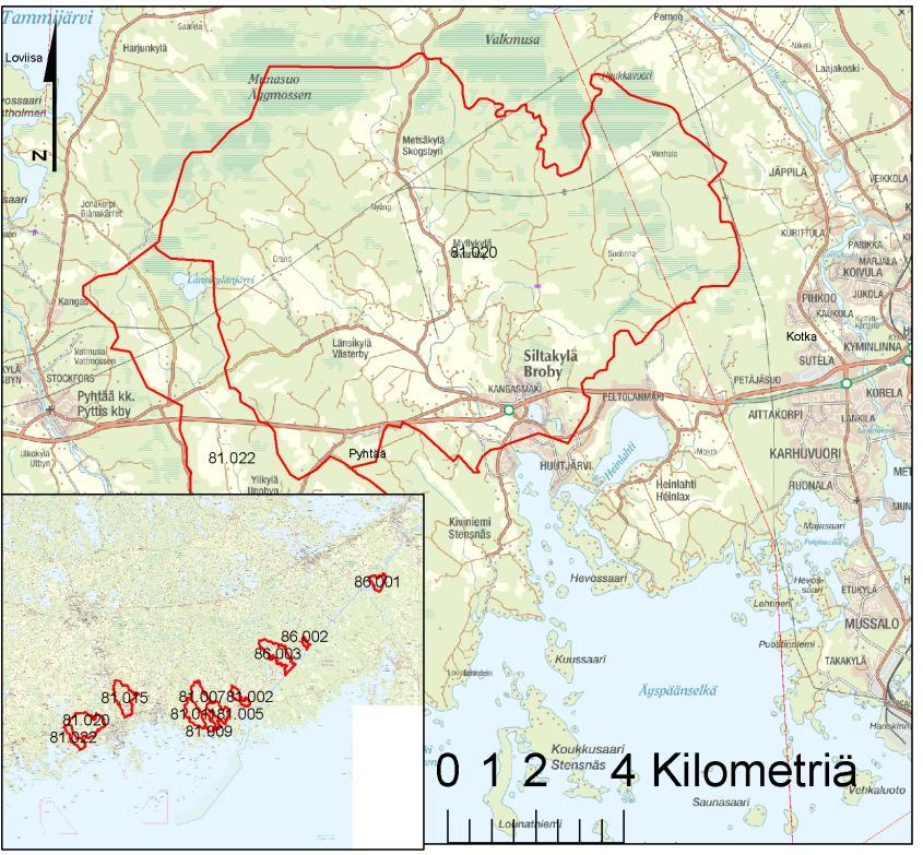 SYKE, Kaakkois-Suomen ELY-keskus; Maanmittauslaitos lupa nro 7/MML/10.