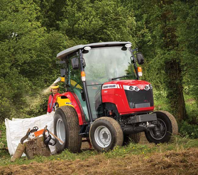 13 Perfekt val Sortimentet består av fyra modeller* från 25 till 46 hk med kraftfulla, bränslesnåla motorer Robust och högeffektiv hydrostatisk transmission med tre växelgrupper Mittmonterat