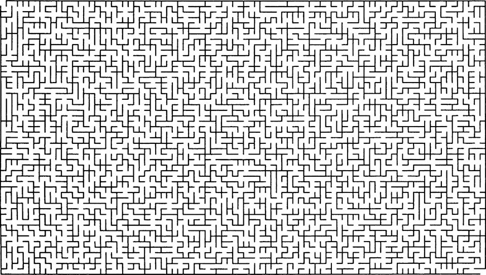 Exempel: att generera labyrinter Ekvivalensrelationen som vi representerar är att två celler kan nås från varandra Initialt är alla celler åtskilda från varandra representeras av att alla celler hör