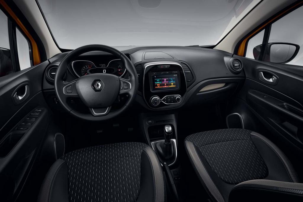 Touch & explore Nya Renault Captur erbjuder tre olika multimediasystem. Radio R & Go, Media Nav, R-LINK med Bose ljudsystem.