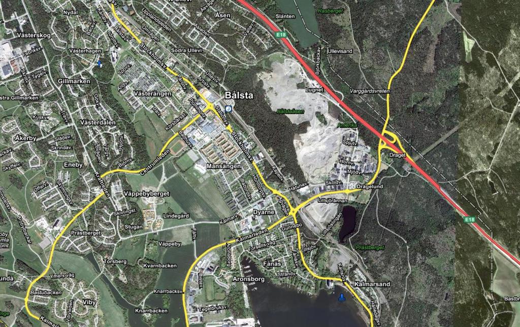 5 Avrinningsområde Området avvattnas mot dike i nordsydlig riktning, i östra delen av planområdet. En trumma under befintlig GC-väg leder vattnet vidare till en befintlig dagvattendamm.