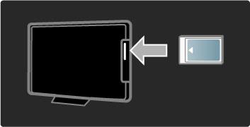 5.5 Common Interface CAM CAM Kodade digital-tv-kanaler kan avkodas med en CA-modul (CAM). Digital-TV-leverantörer tillhandahåller en CA-modul om du abonnerar på deras tjänster.