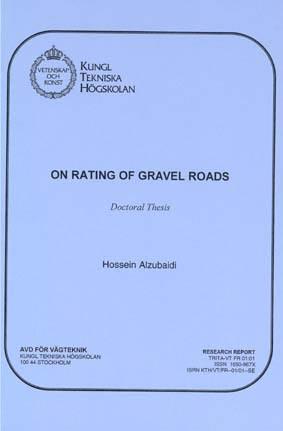 VTI särtryck 346 2002 Tillståndsbedömning av grusvägar En sammanfattning av: On Rating of Gravel Roads