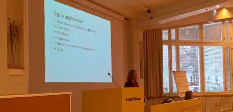Fortbildning I september deltog invandrarkoordinatorn tillsammans med Helsingfors stads svenska invandrarkoordinator i en utbildningsdag för Arbets- och näringsbyråns tjänstemän i Nyland med inlägg