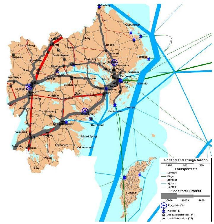 Viktiga omlastningspunkter, både längs kusten och i inlandet måste knytas ihop. Norrköpings hamn har en viktig funktion inte bara för sjöfart utan även som omlastningspunkt mellan väg och järnväg.