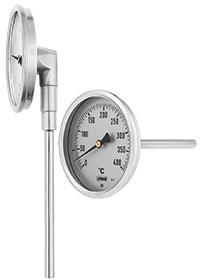 Visar-/bimetalltermometer, industriversion (608002) Typblad 608002 36 / 66 Mätsystem i bimetall Rostfritt hus Klass 1 Okänslig för omgivningstemperatur Du finner mer om denna produkt på /.