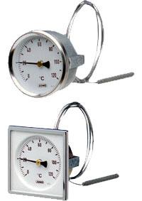 Visartermometer med kapillärrör (608201) Typblad 608201 41 / 66 Mätsystem med kapillärrör Rostfritt hus för panel eller utanpåliggande montage Lämplig för panelmontage Du finner mer om denna produkt