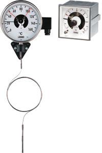 Kontakttermometer (608425) Typblad 608425 48 / 66 Mätsystem med kapillärrör Valfri montageposition Rund version med rostfritt hus Klass 1 Du finner mer om denna produkt på /.