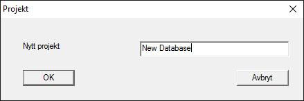 ð Klicka på använd som förinställning för att välja denna databas automatiskt vid start.