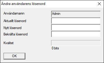 Ange standardlösenordet system3060. ð 3.