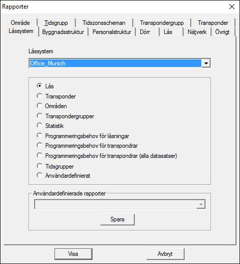 90 / 141 4.1.6 Rapporter För att rapporter ska kunna visas på ett bekvämt sätt behöver du LSM-rapportmodulen för LSM BASIC. LSM BUSINESS erbjuder utöver detta fler typer av rapporter.