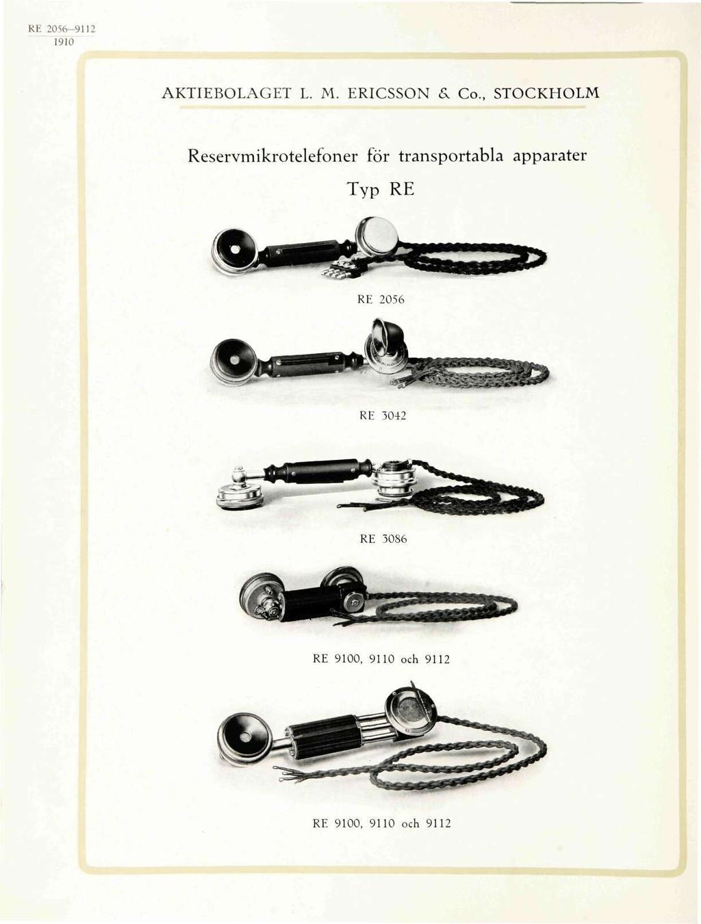 RE 2056-9112 AKTIEBOLAGET L. M. ERICSSON &. Co.