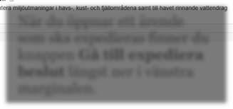 Expediera beslut När du öppnar ett ärende som ska expedieras finner du knappen Gå till expediera beslut längst ner i vänstra marginalen.
