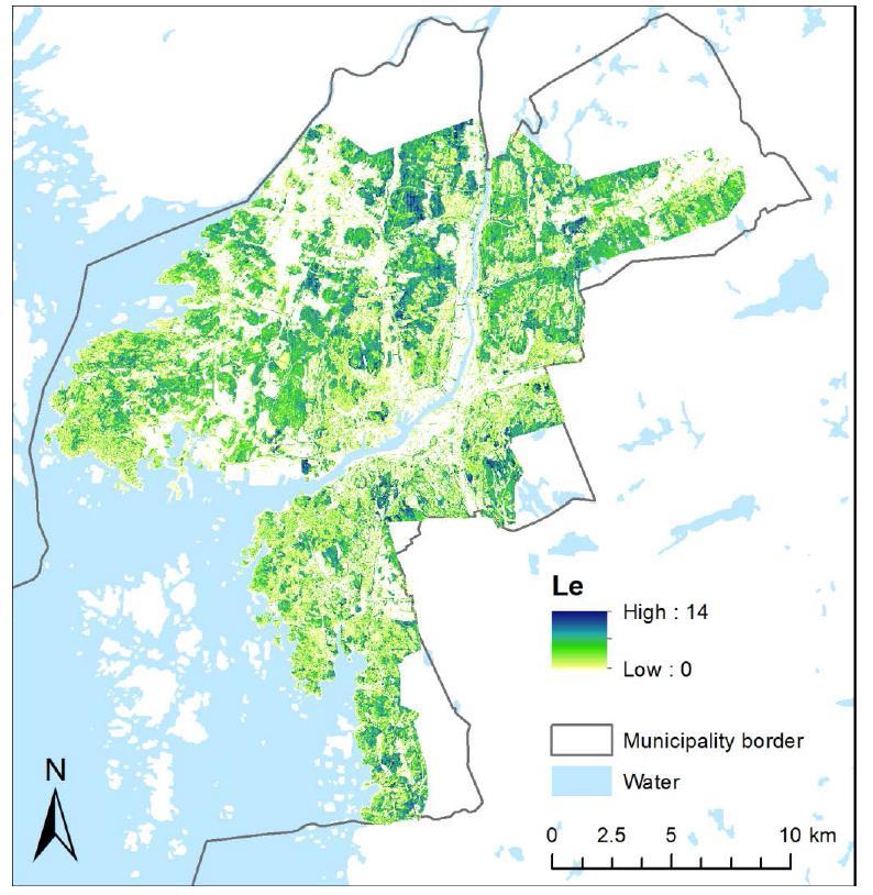Leaf area index (m 2 m