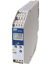 itron DR 100 - processregulator (702060) Typblad 702060 32 / 89 Bredd 22,5mm Monteras på DIN-skena 35mm Två-/trepunktsregulator LC-display Du finner mer om denna produkt på /.